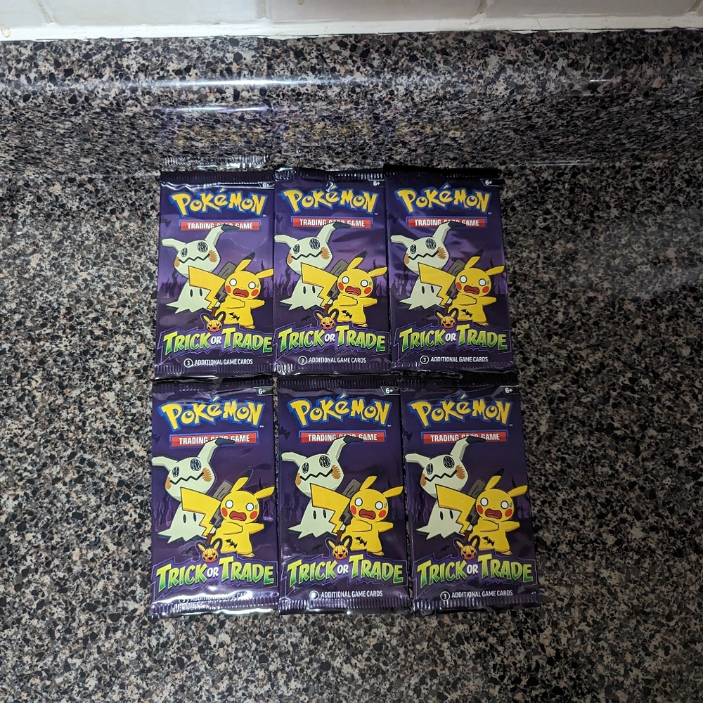 Pokémon 2023 Trick or Trade BOOster Packs X 6